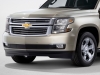 2015 Chevrolet Suburban side view from the New York reveal showcases an all new design.