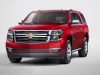 2015 Chevrolet Tahoe in Crystal Claret front shot from New York reveal showcases Tahoeâs all new design.