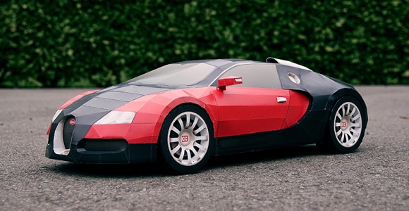 Haz tu propio Bugatti Veyron de papel