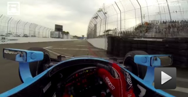 Cámara on-board de un Indy Car en circuito callejero = impresionante